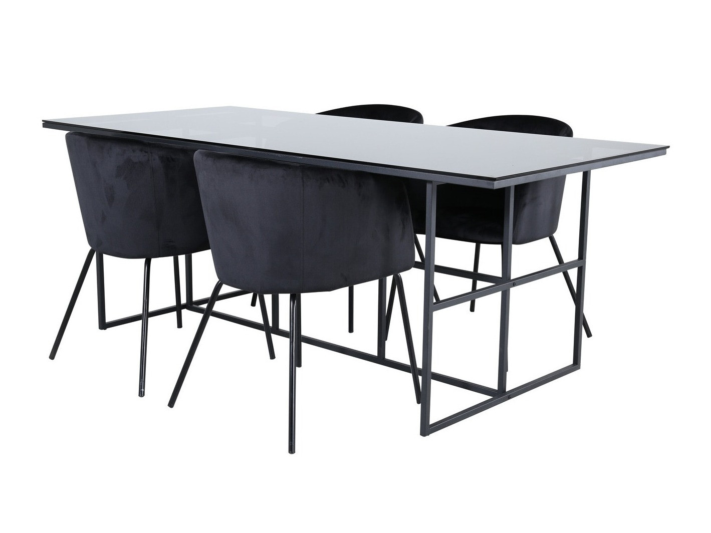 Set sala da pranzo Dallas 3044 (Nero)