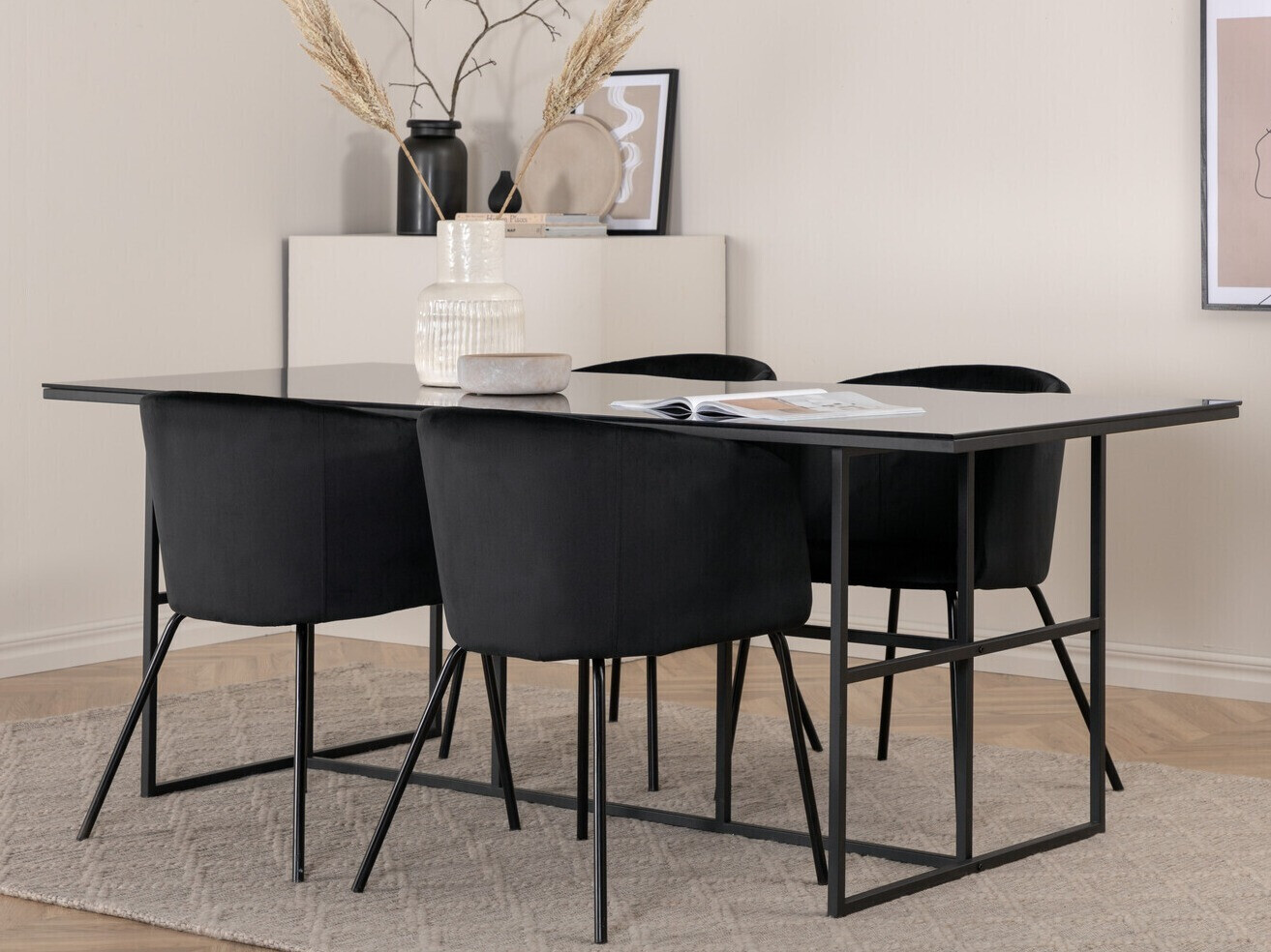 Set sala da pranzo Dallas 3044 (Nero)