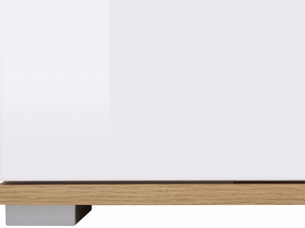 Armadio Tivetra 111 (Quercia di Wotan + Bianco lucido)