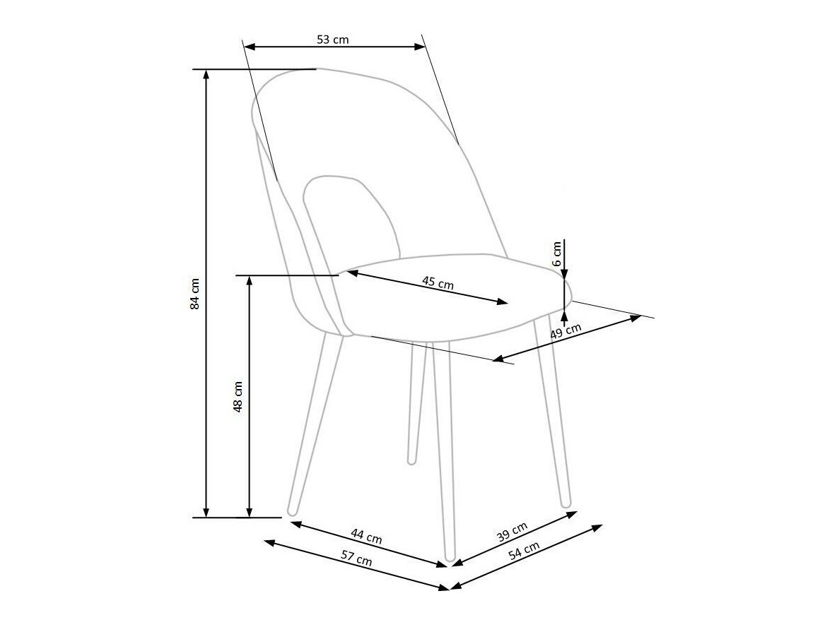 Sedia Houston 960 (Grigio + Nero)