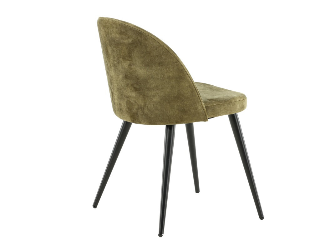 Sedia Dallas 153 (Verde polveroso + Nero)
