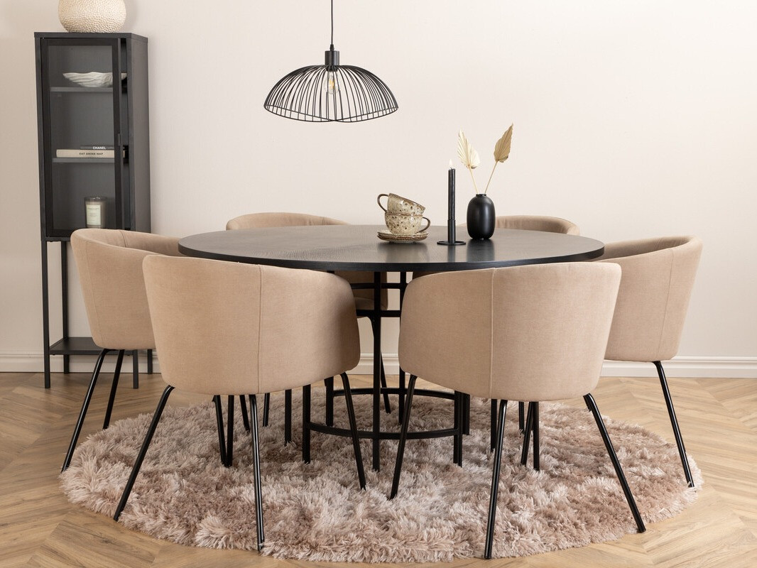 Sedia Dallas 2603 (Beige + Nero)