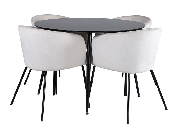 Sedia Dallas 2603 (Crema + Nero)