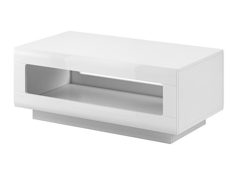 Parete attrezzata Ophsalu 112 (Bianco + Bianco lucido)