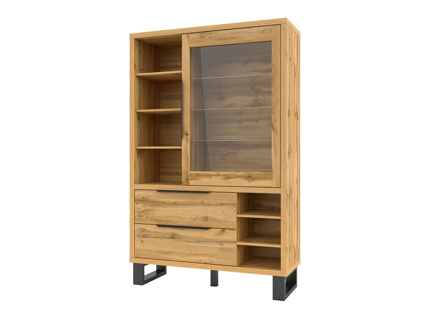 Scaffale Avicavu 105 (Quercia di Wotan + Nero)