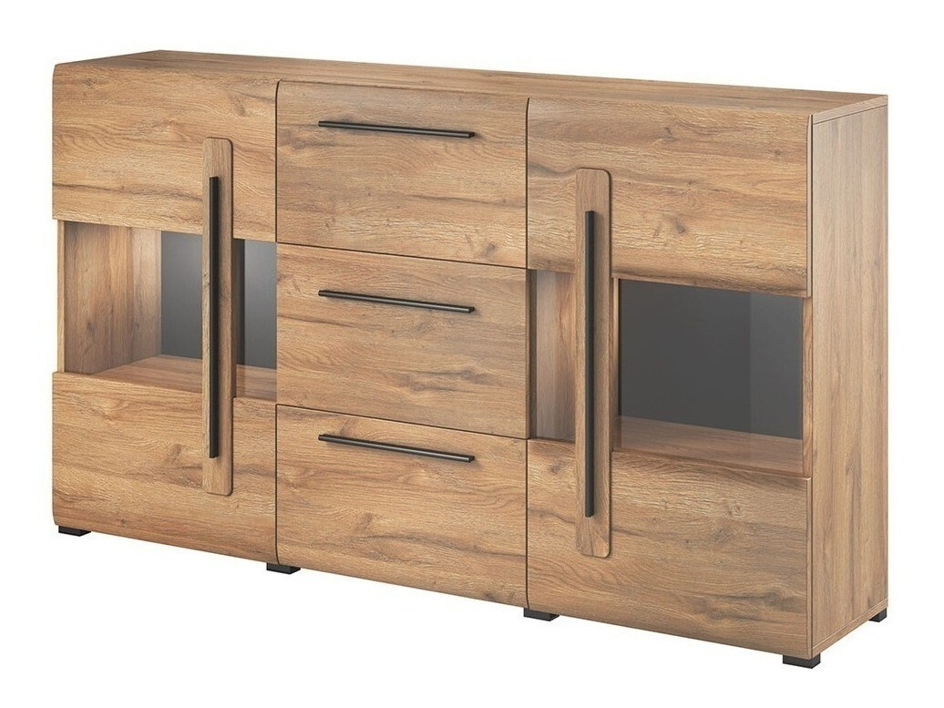 Parete attrezzata Ophsalu 112 (Nipote di quercia)