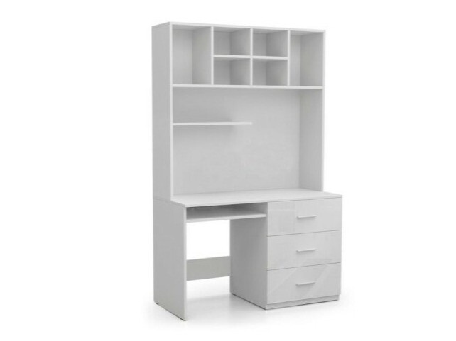 Scrivania da ufficio Campus (Bianco + Bianco lucido)