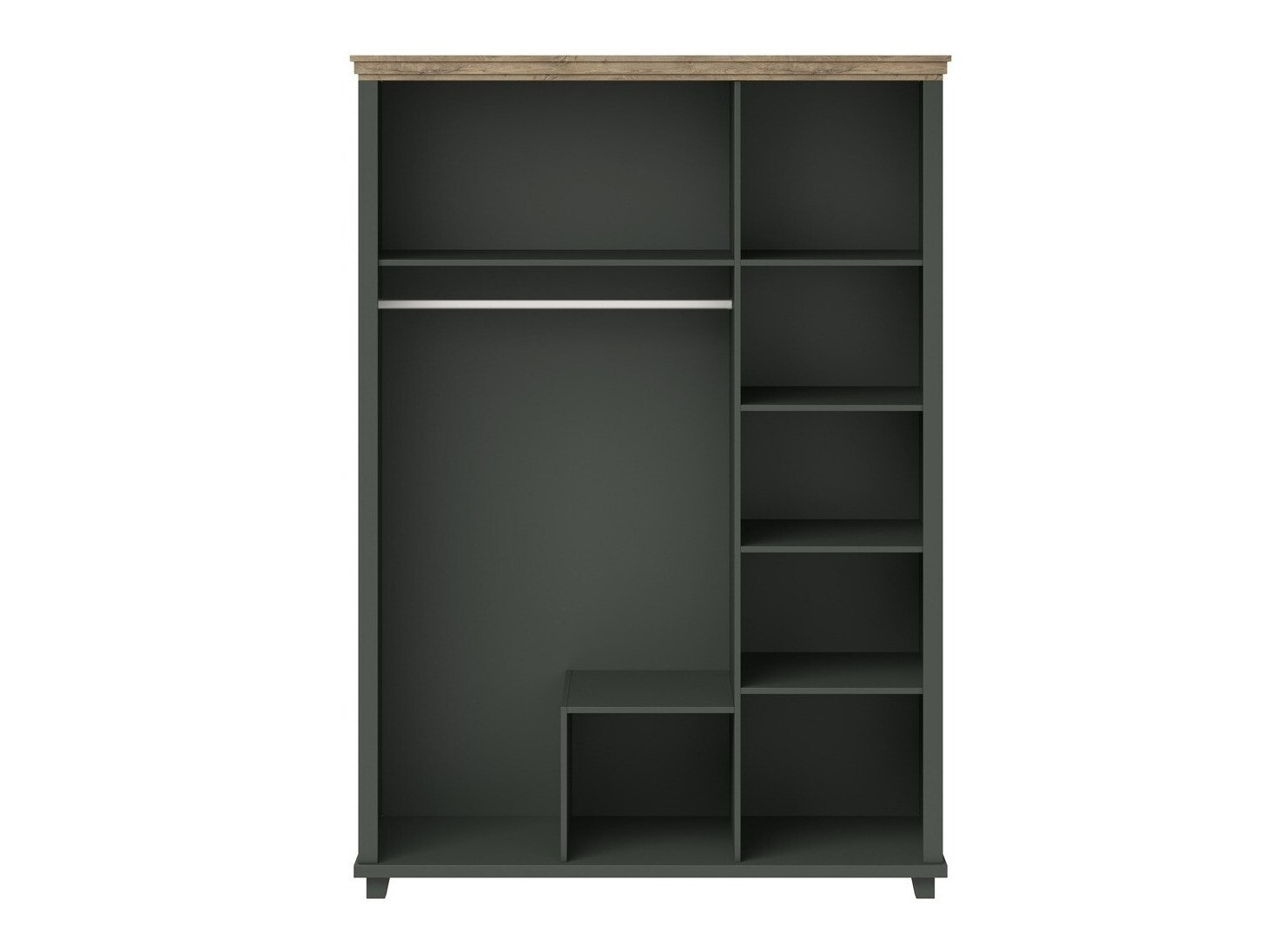 Armadio Tolnue 114 (Verde scuro + Quercia di lefkada)