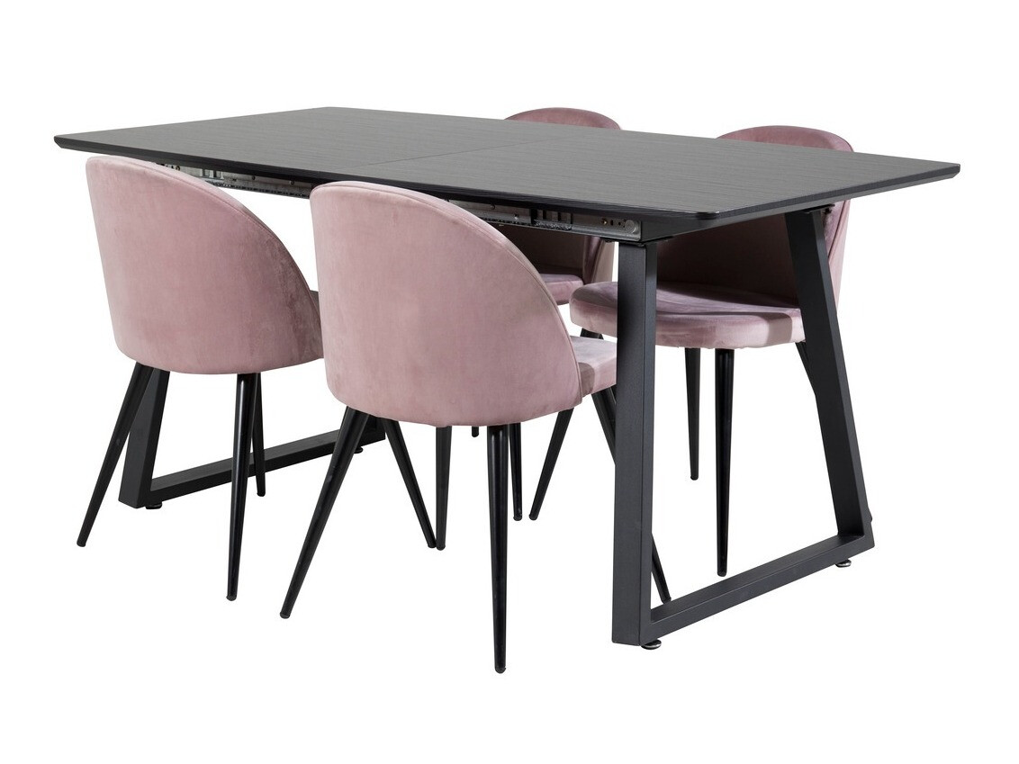 Set sala da pranzo Dallas 1609 (Fucsia + Nero)