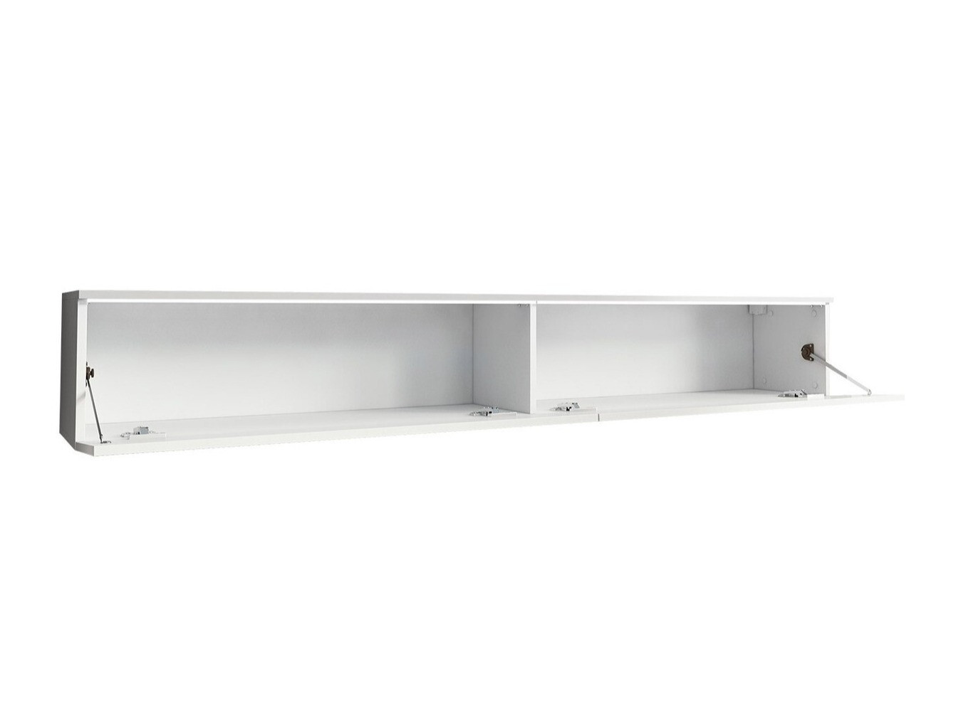 Mobile porta TV Scientia I (Bianco + Grigio lucido)