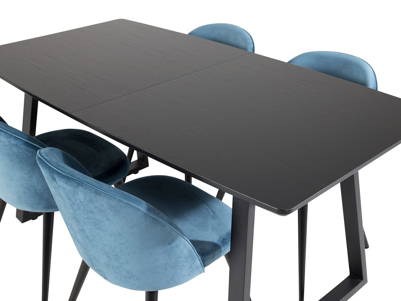Set sala da pranzo Dallas 1609 (Blu + Nero)
