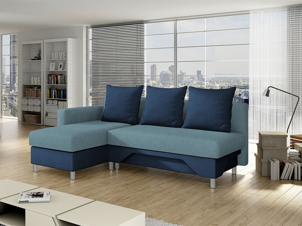 Divano angolare Akron 100 (Suedine 9 + Suedine 390)