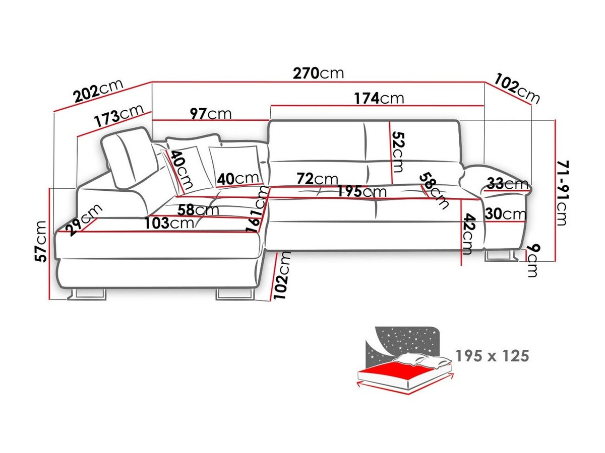 Divano angolare Comfivo Ruta II (Uttario Velvet 2979 + Senegal 825)