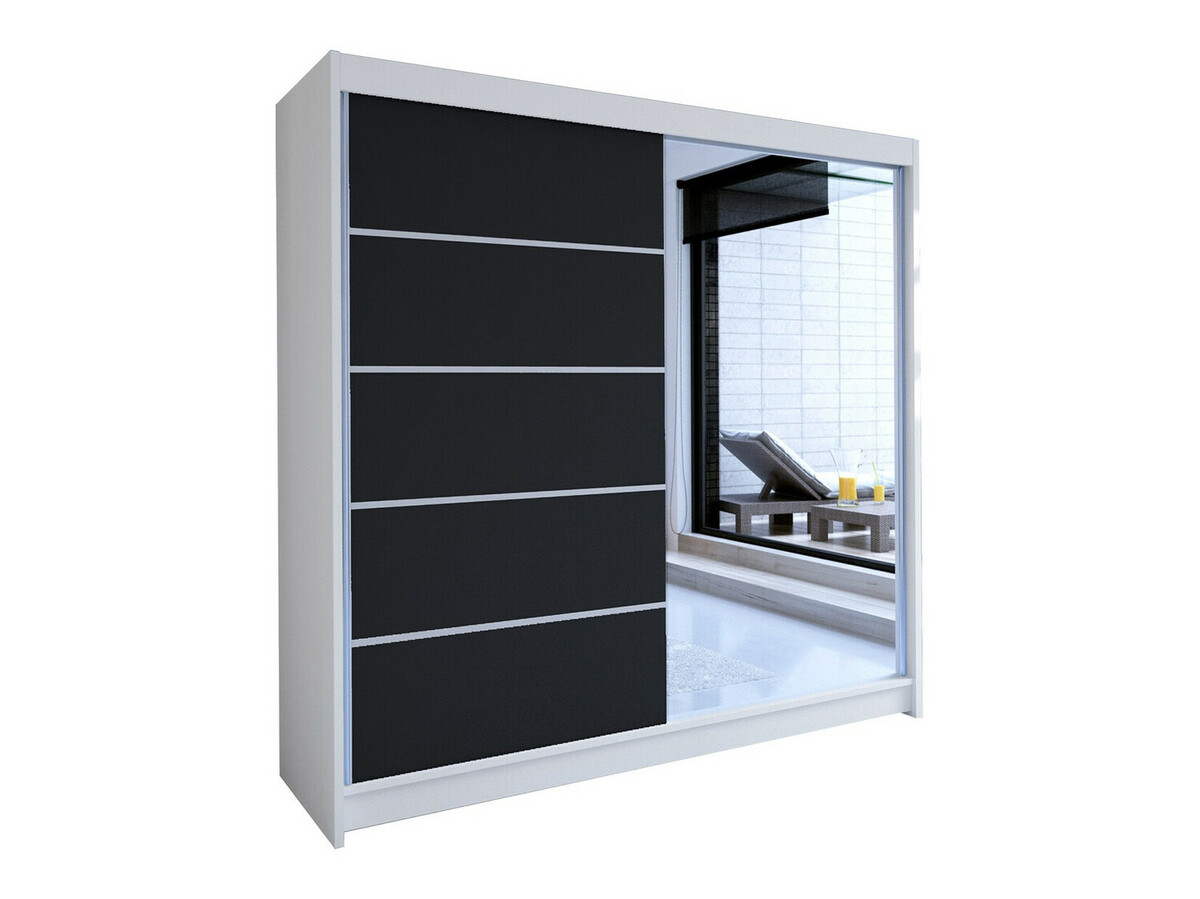 Armadio Closico Cavaris III (Bianco + Nero)