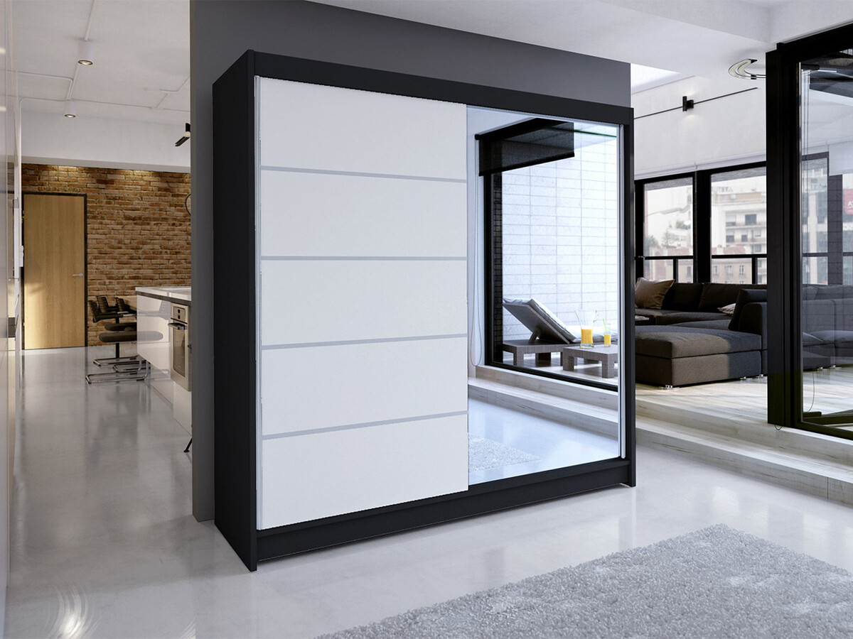 Armadio Closico Cavaris III (Nero + Bianco)