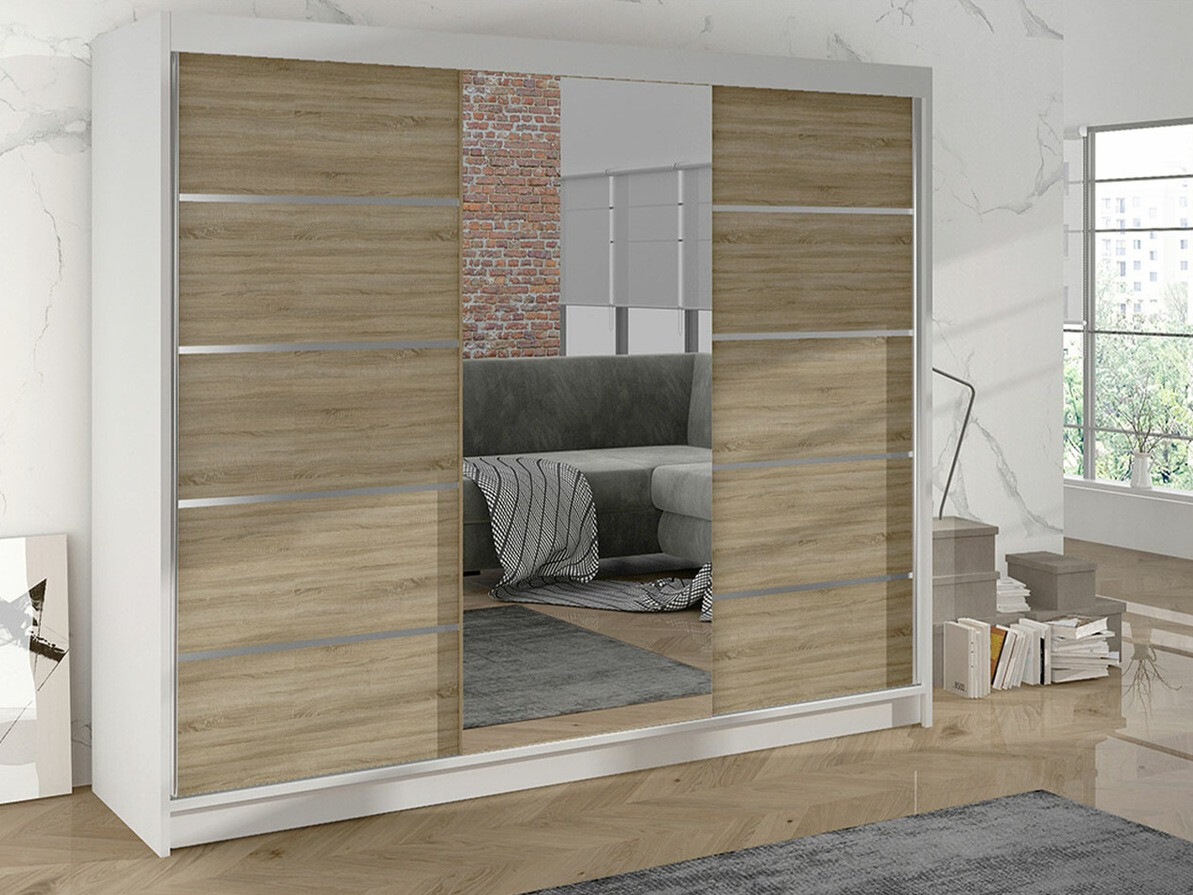 Armadio Closico Durion IV (Bianco + Sonoma quercia)