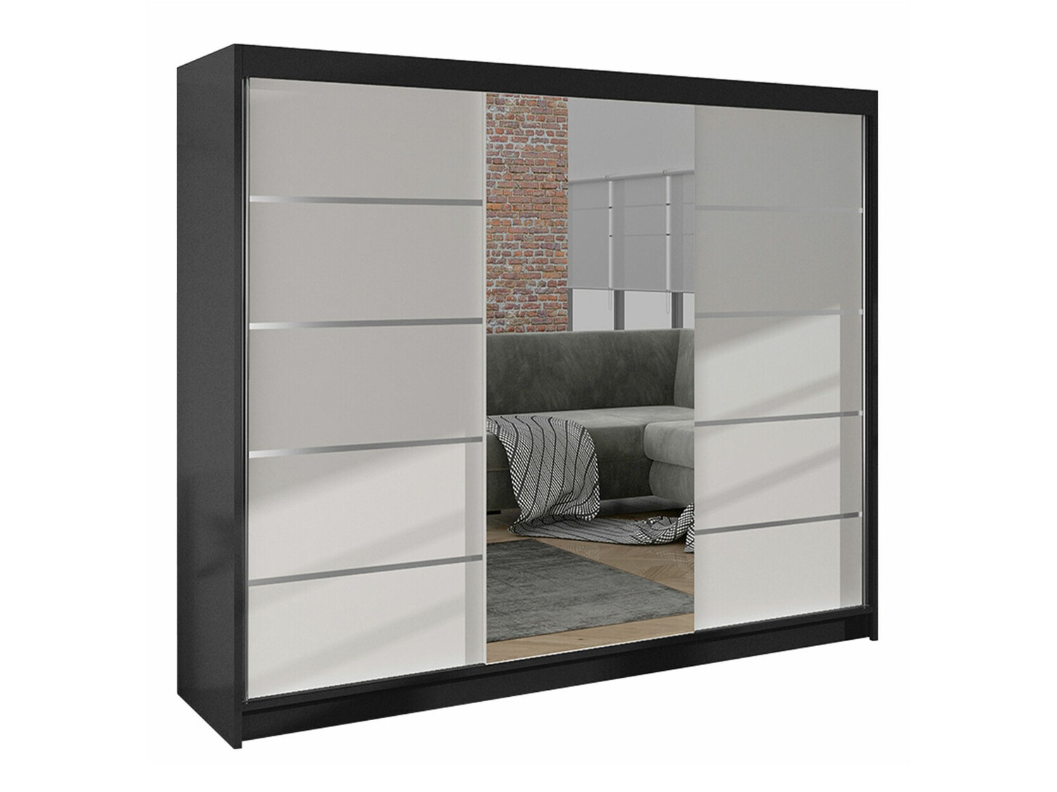 Armadio Closico Durion IV (Nero + Bianco)