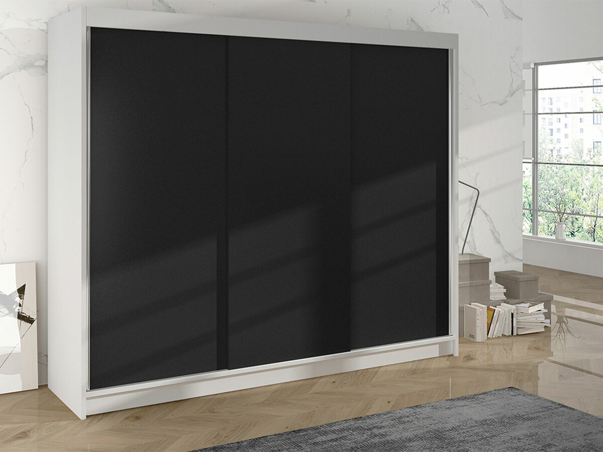 Armadio Closico Durion II (Bianco + Nero)