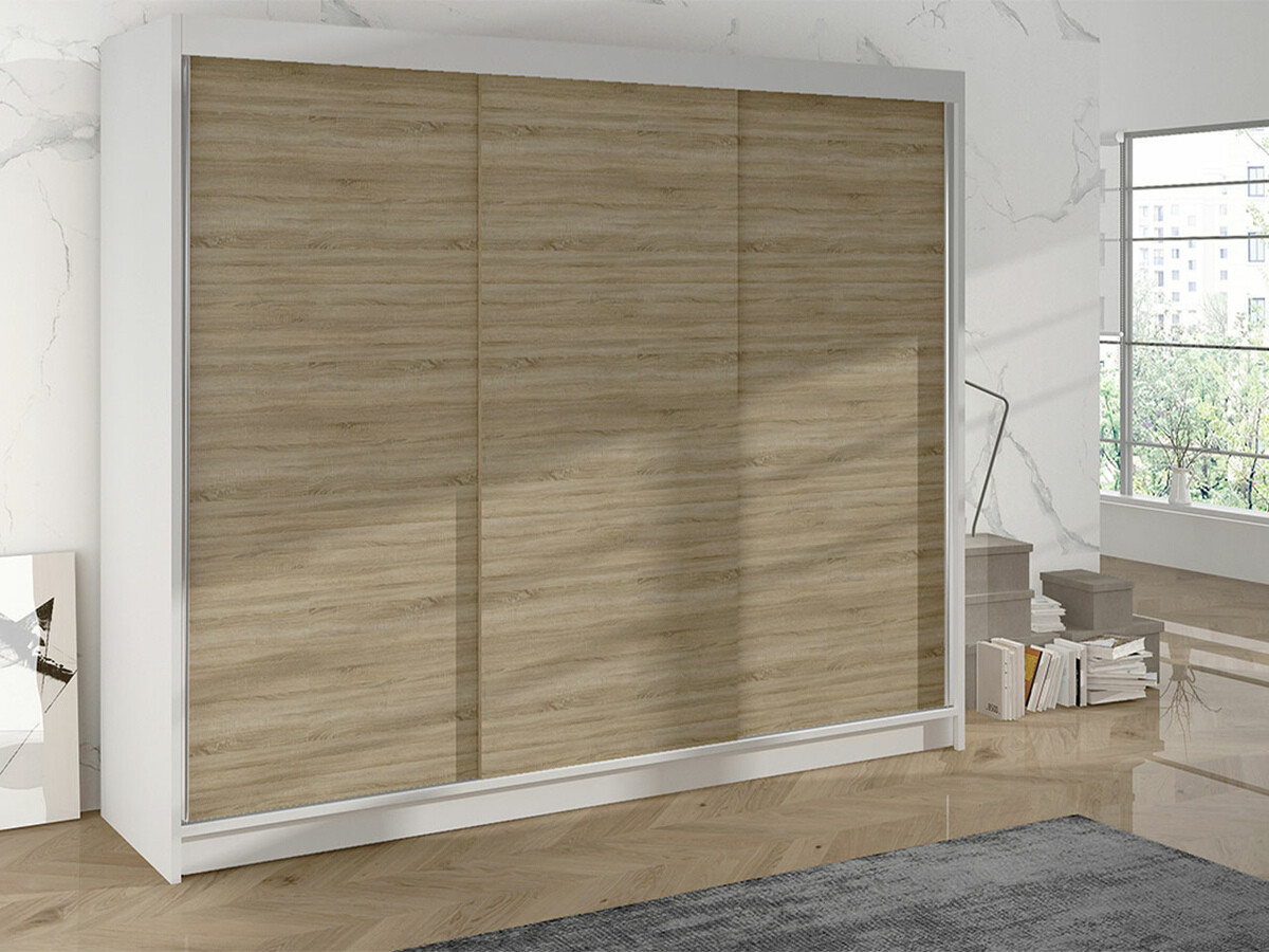 Armadio Closico Durion II (Bianco + Sonoma quercia)