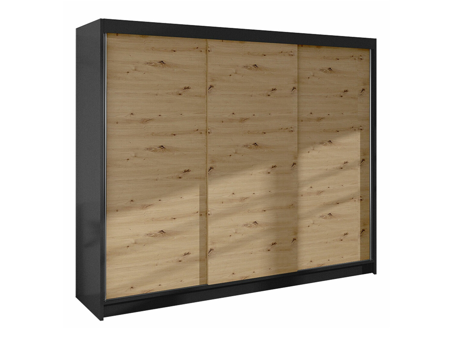 Armadio Closico Durion II (Nero + Rovere Artisan)