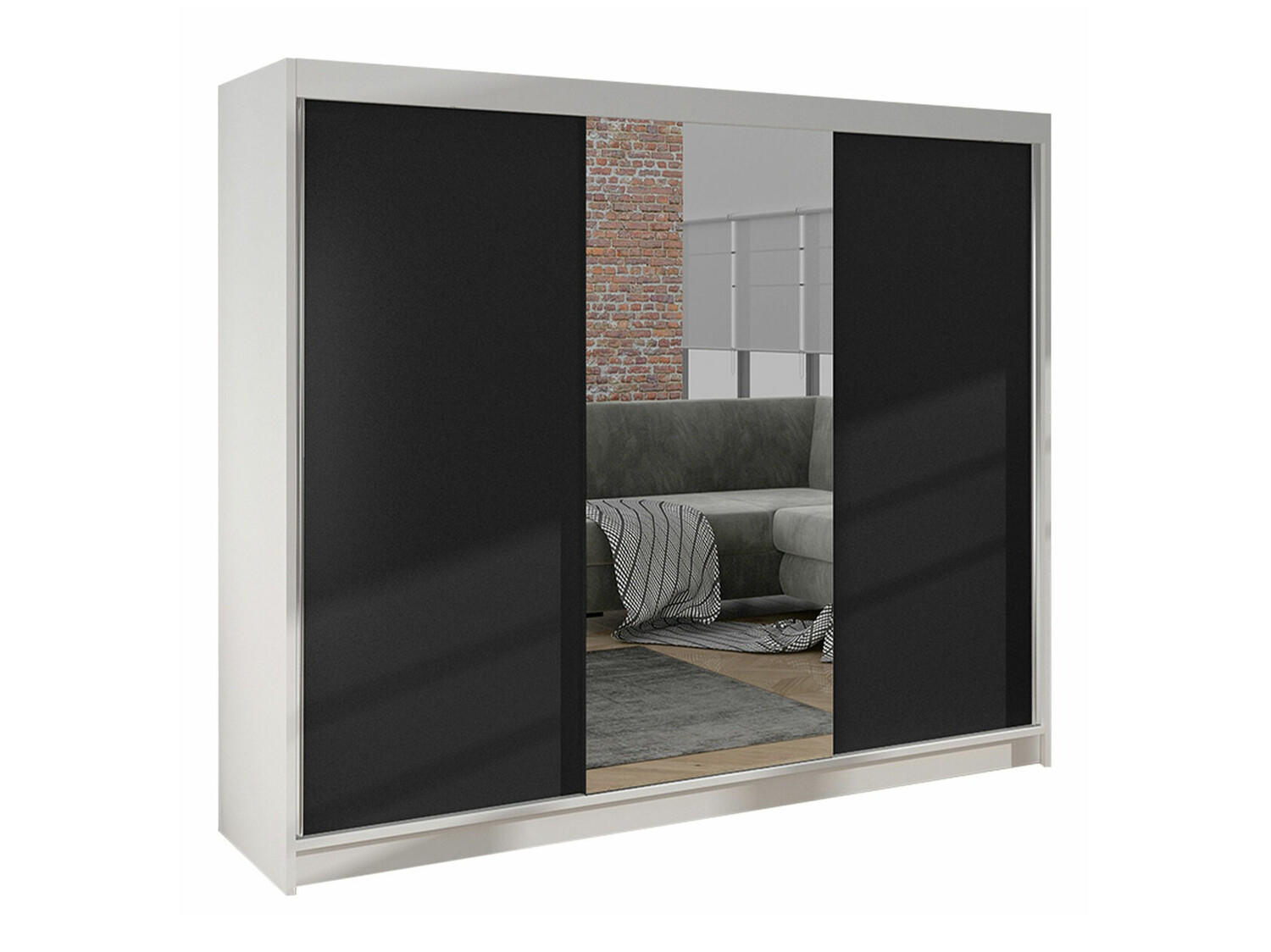 Armadio Closico Durion I (Bianco + Nero)