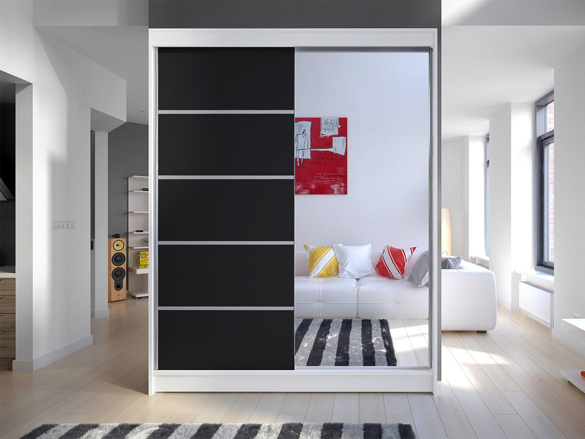 Armadio Closico Vastor III (Bianco + Nero)