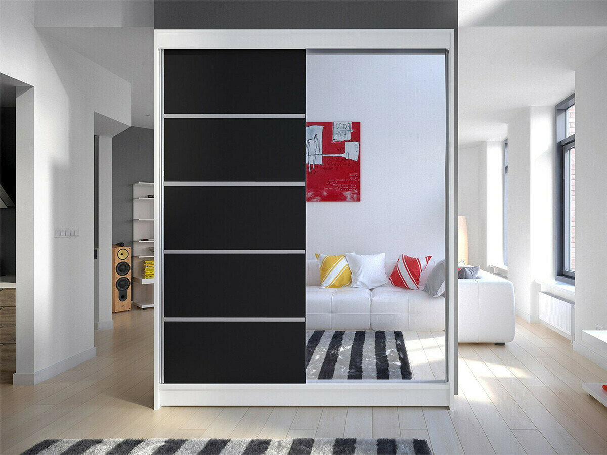 Armadio Closico Vastor III (Bianco + Nero)
