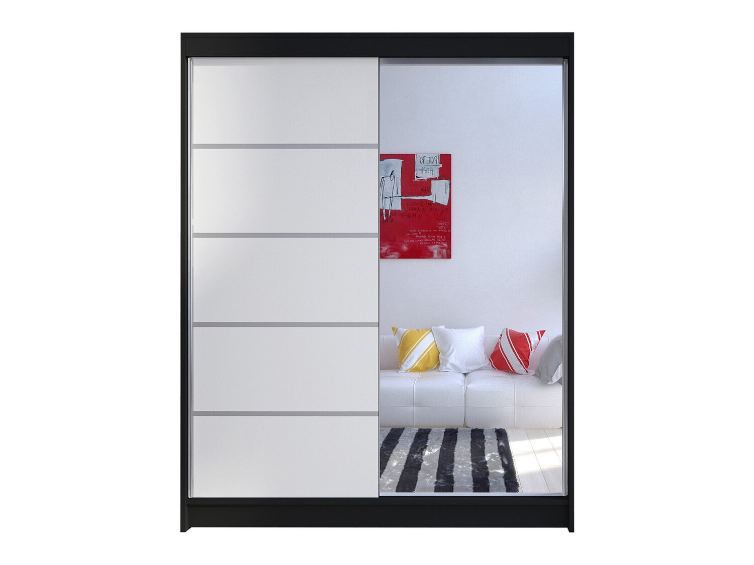 Armadio Closico Vastor III (Nero + Bianco)