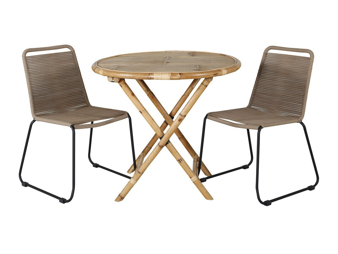 Set balcone Dallas 2181 (Nocciola + Nero)