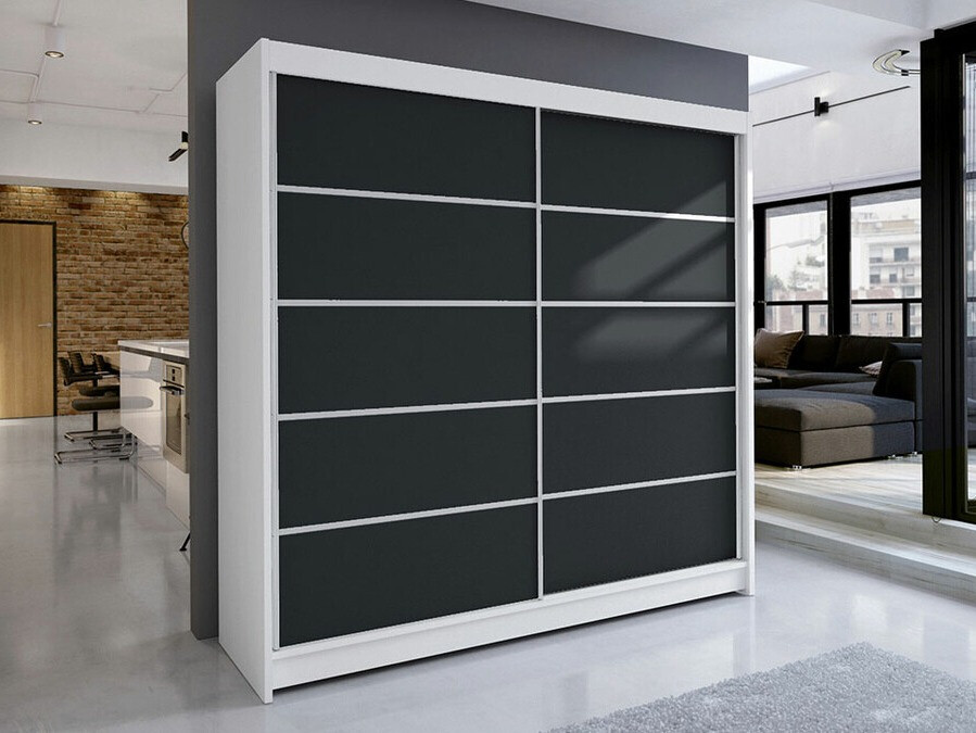 Armadio Closico Cavaris IV (Bianco + Nero)