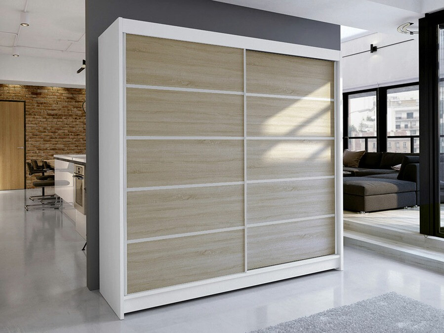Armadio Closico Cavaris IV (Bianco + Sonoma quercia)