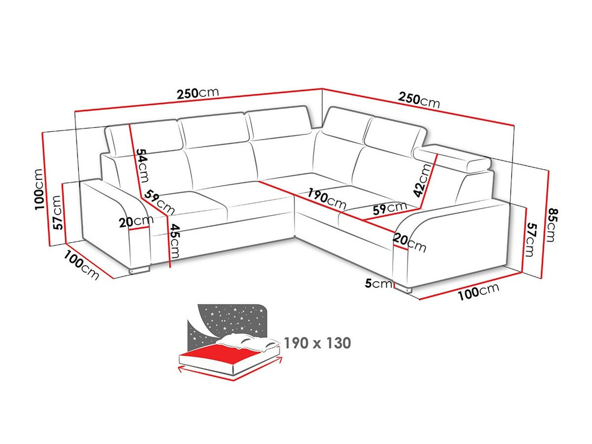 Divano angolare Ovos I (Crown 18)