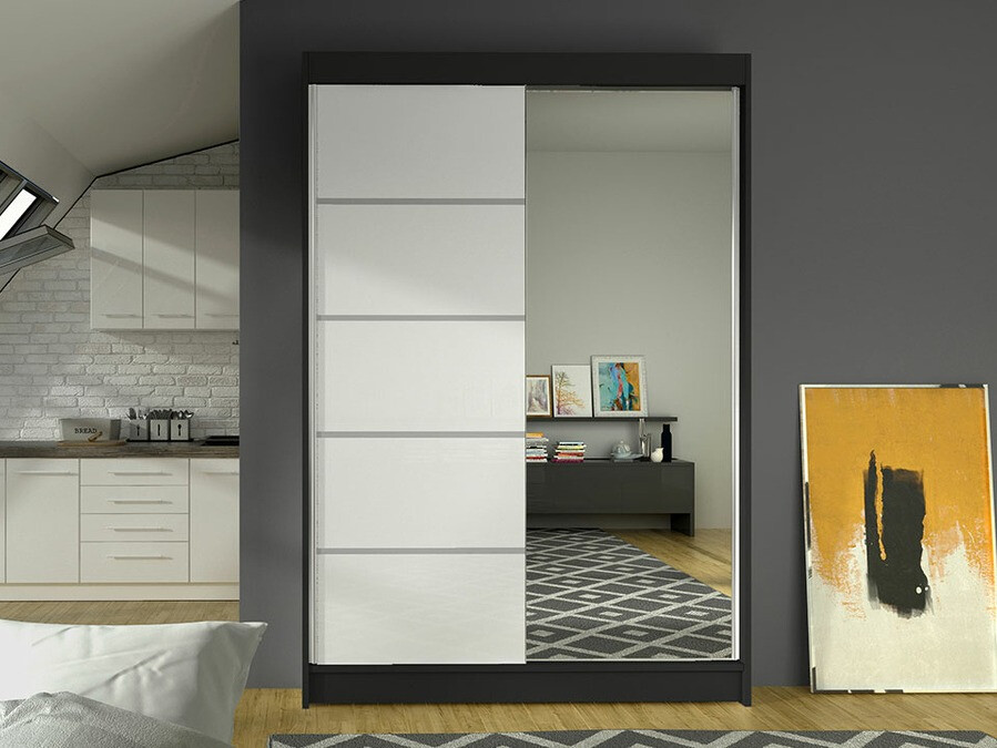 Armadio Closico Salvor III (Nero + Bianco)