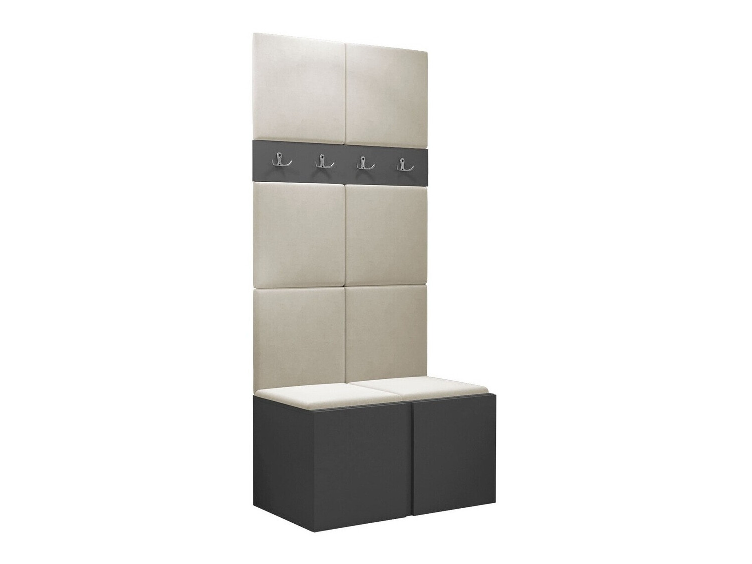 Set arredo da corridoio Pinis IV (Grafite)