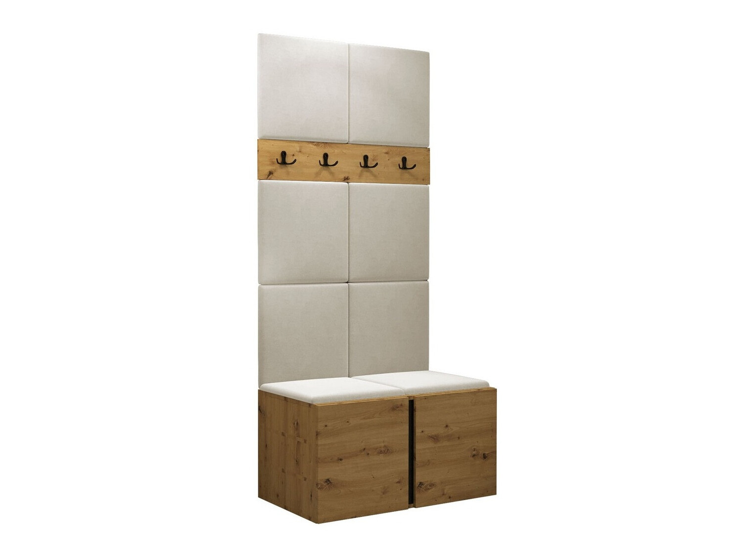 Set arredo da corridoio Pinis IV (Rovere Artisan)