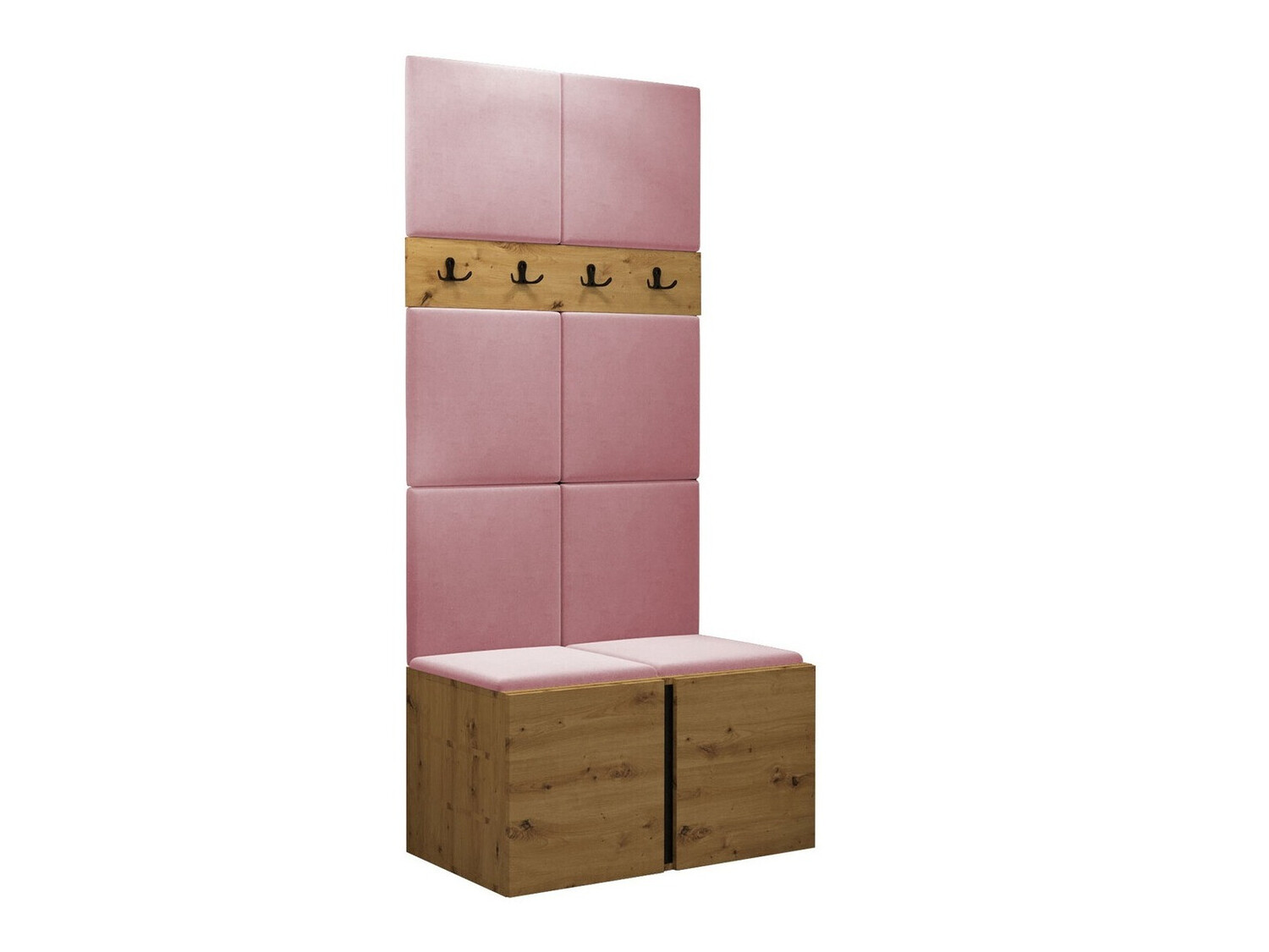 Set arredo da corridoio Pinis IV (Rovere Artisan)
