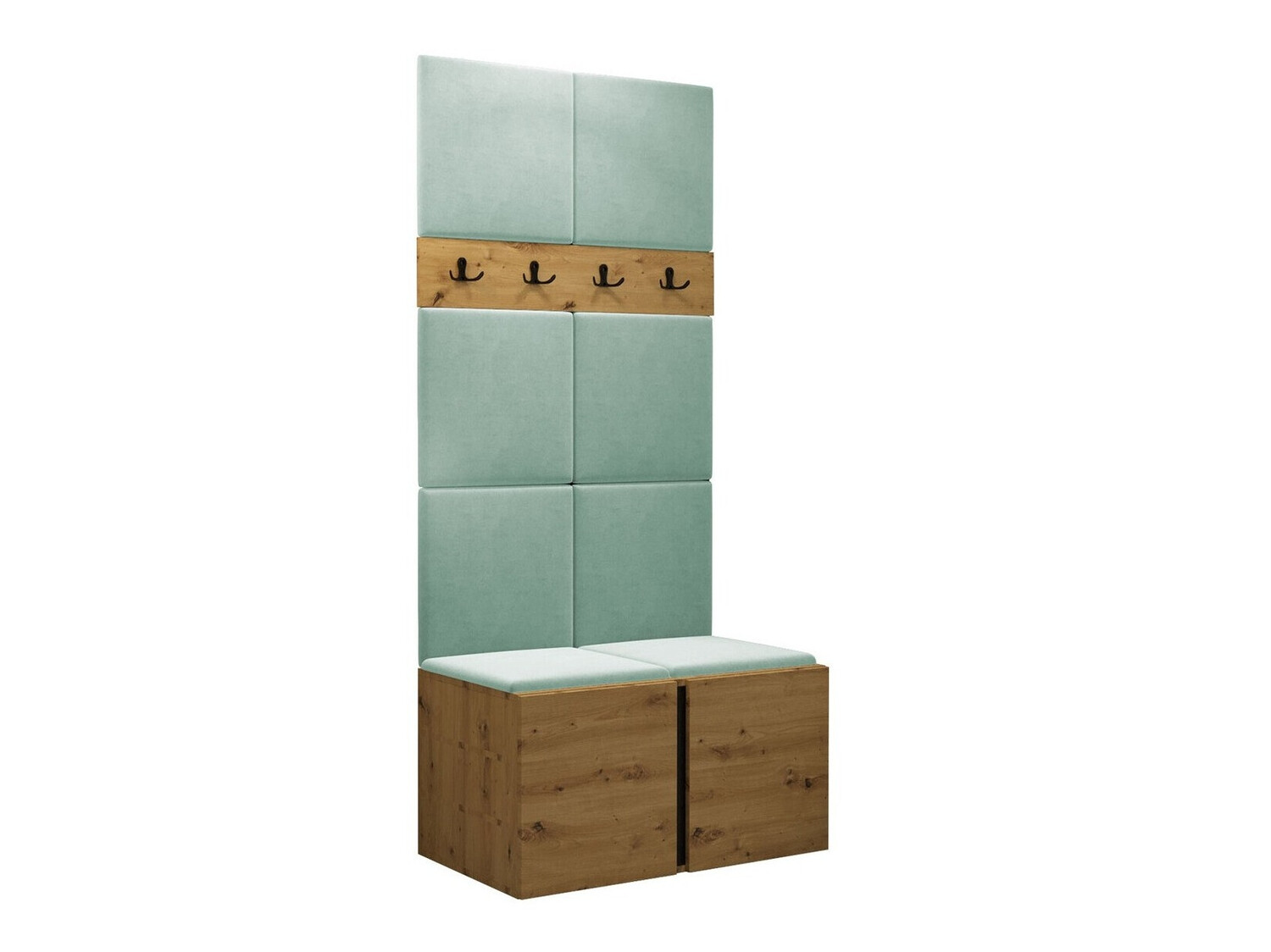 Set arredo da corridoio Pinis IV (Rovere Artisan)