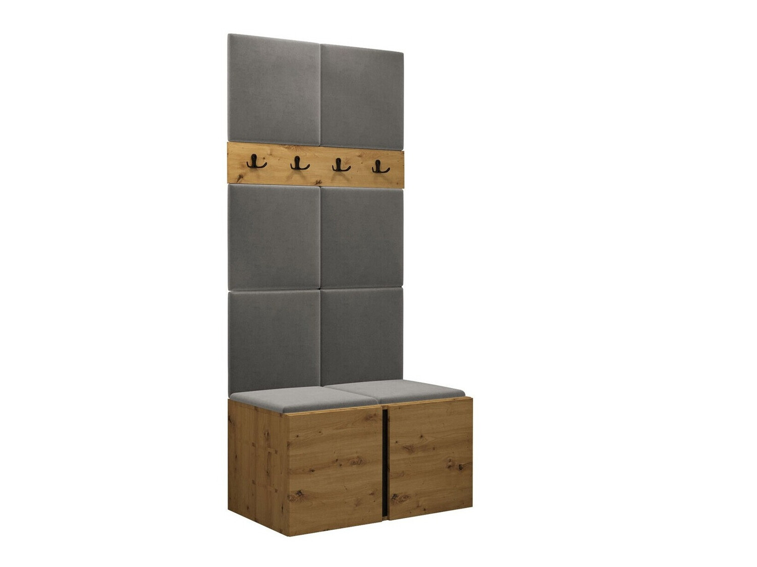 Set arredo da corridoio Pinis IV (Rovere Artisan)