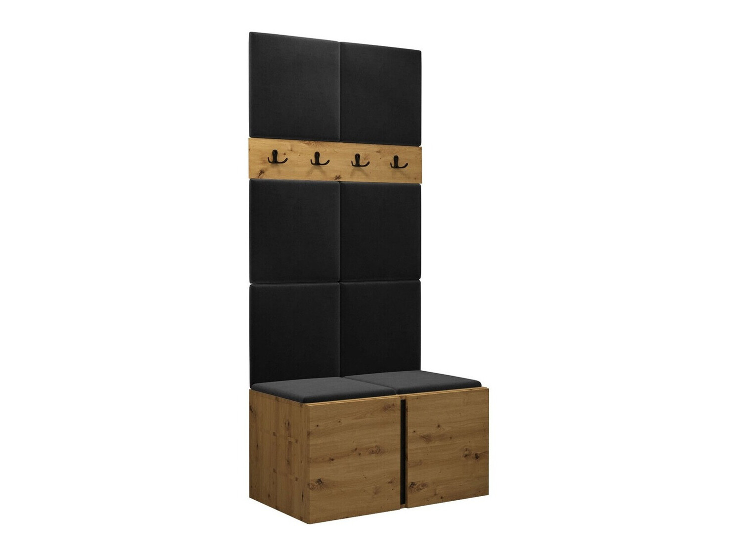 Set arredo da corridoio Pinis IV (Rovere Artisan)