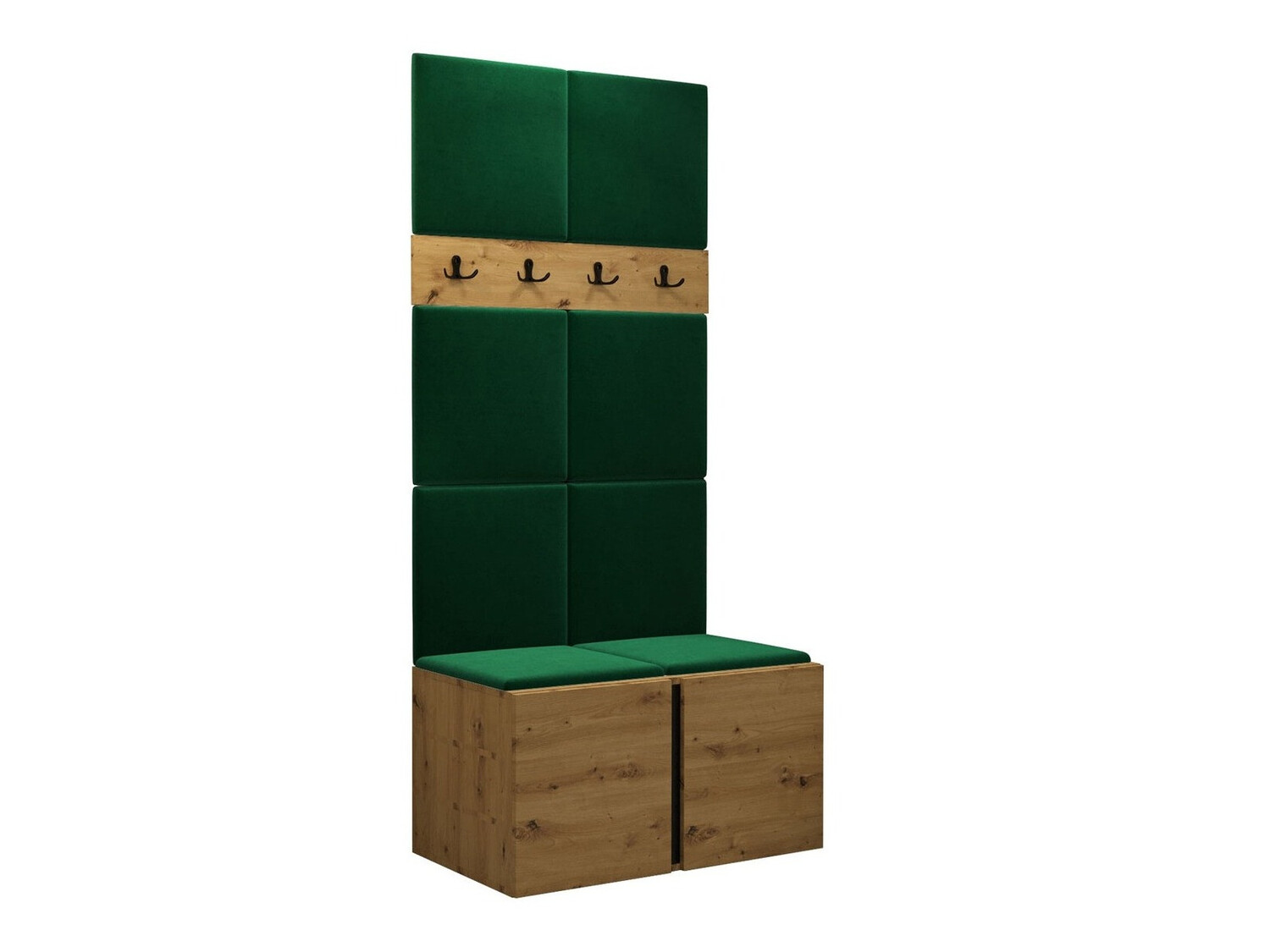 Set arredo da corridoio Pinis IV (Rovere Artisan)