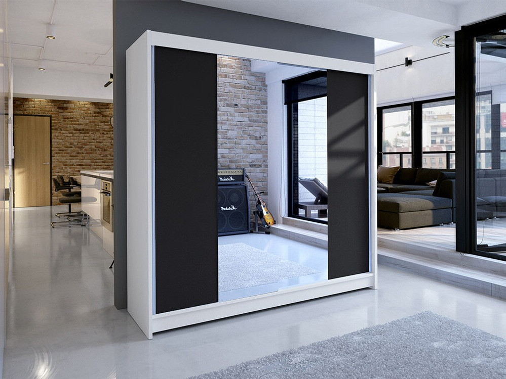 Armadio Closico Cavaris II (Bianco + Nero)