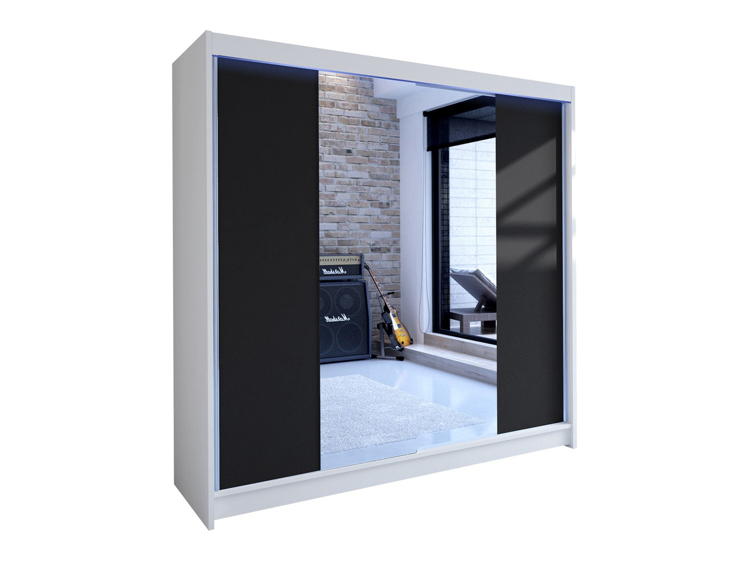 Armadio Closico Cavaris II (Bianco + Nero)