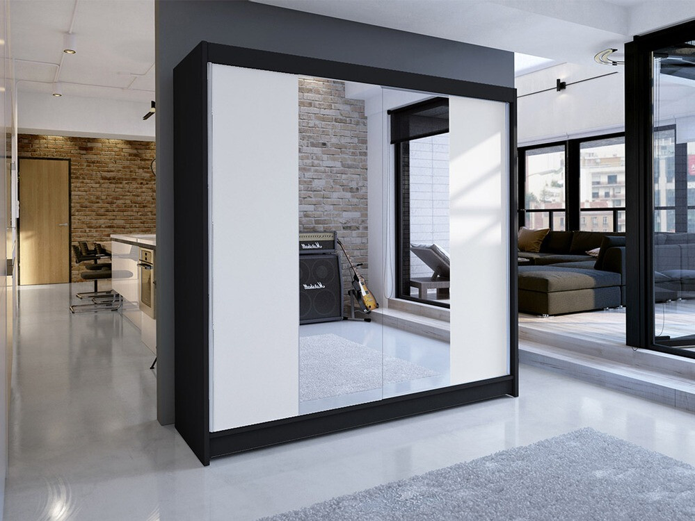 Armadio Closico Cavaris II (Nero + Bianco)