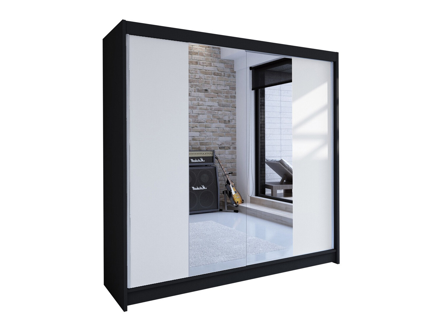Armadio Closico Cavaris II (Nero + Bianco)