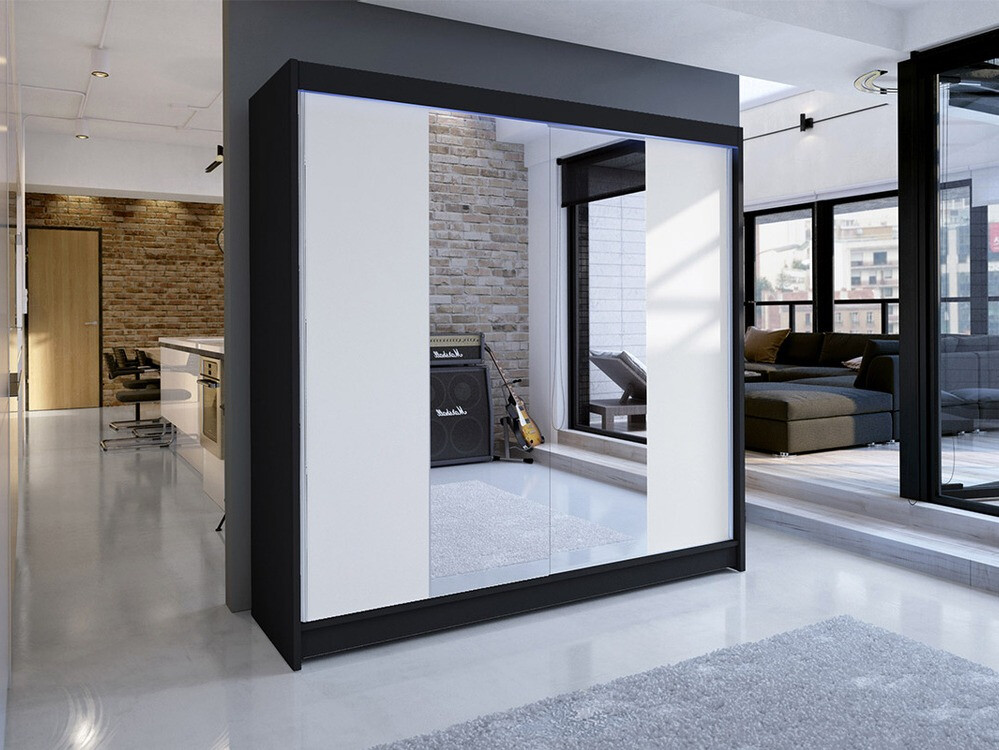 Armadio Closico Cavaris II (Nero + Bianco)