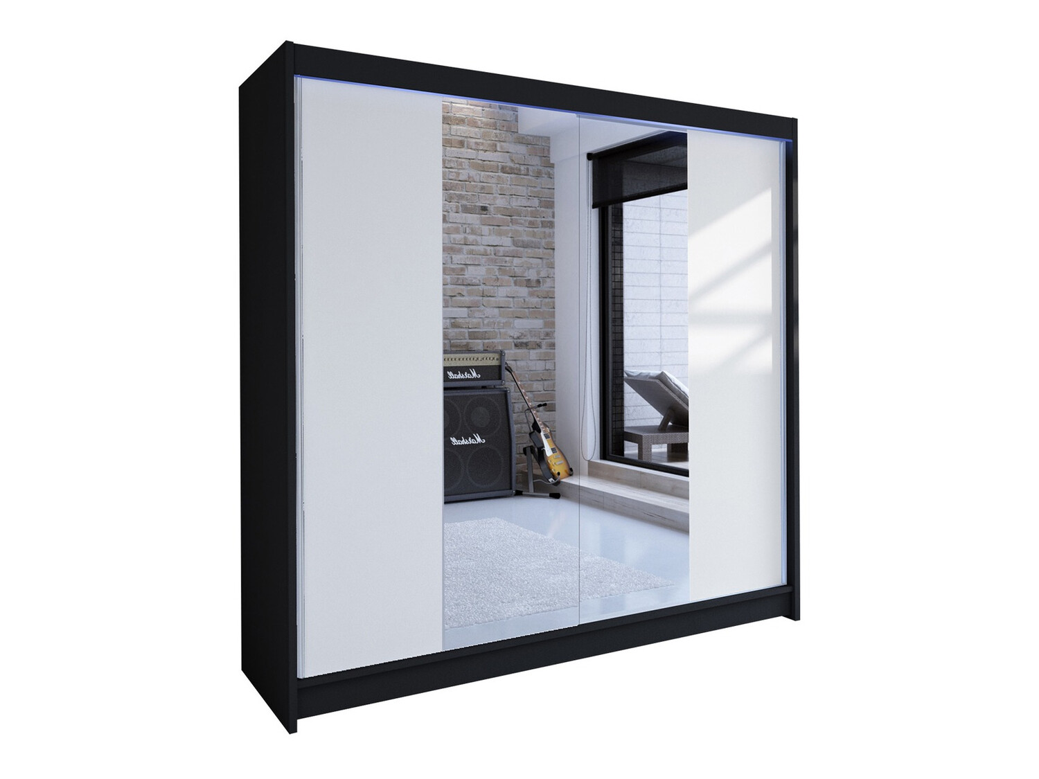 Armadio Closico Cavaris II (Nero + Bianco)
