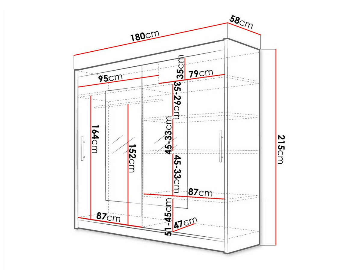 Armadio Closico Pallor VII (Nero)