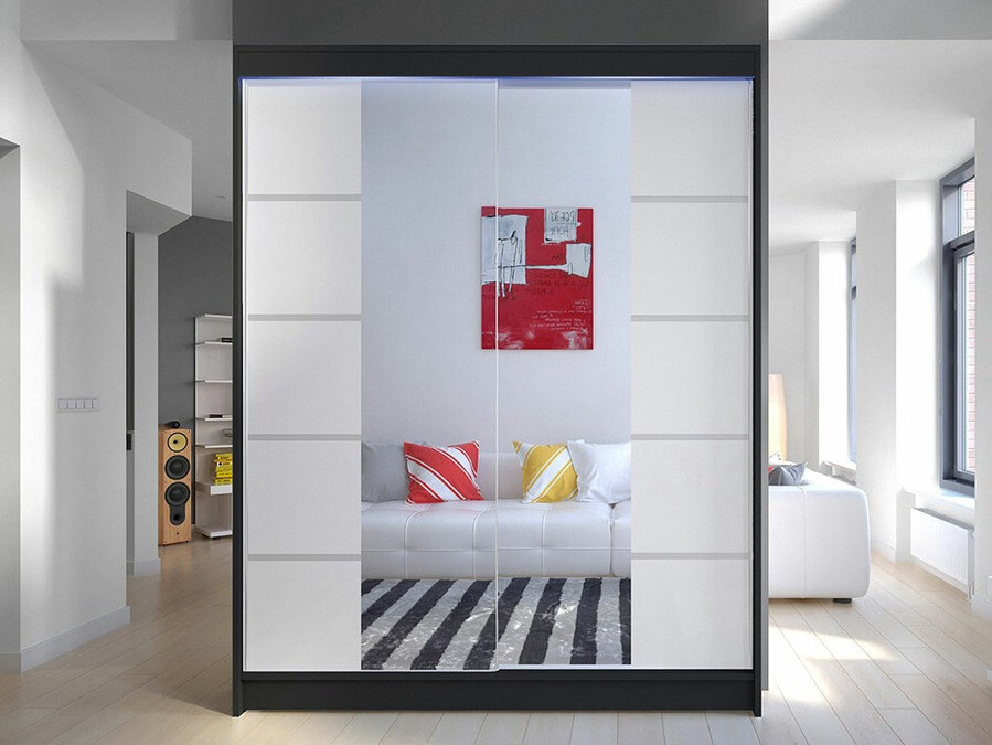 Armadio Closico Vastor V (Nero + Bianco)