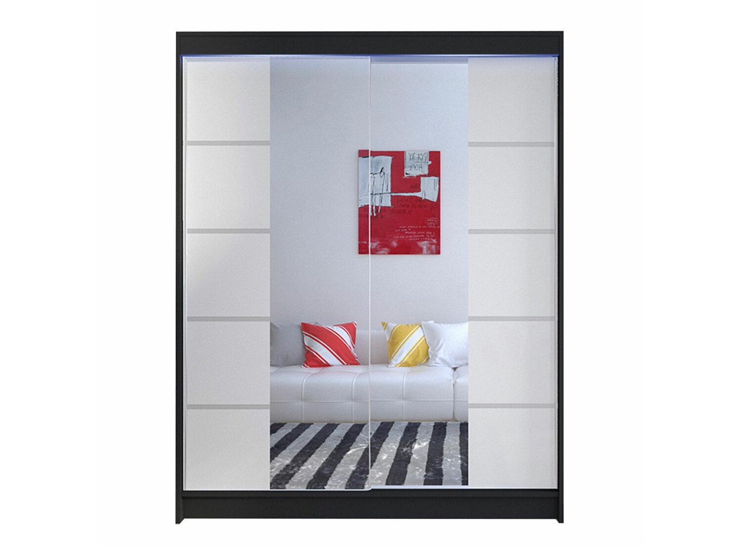 Armadio Closico Vastor V (Nero + Bianco)