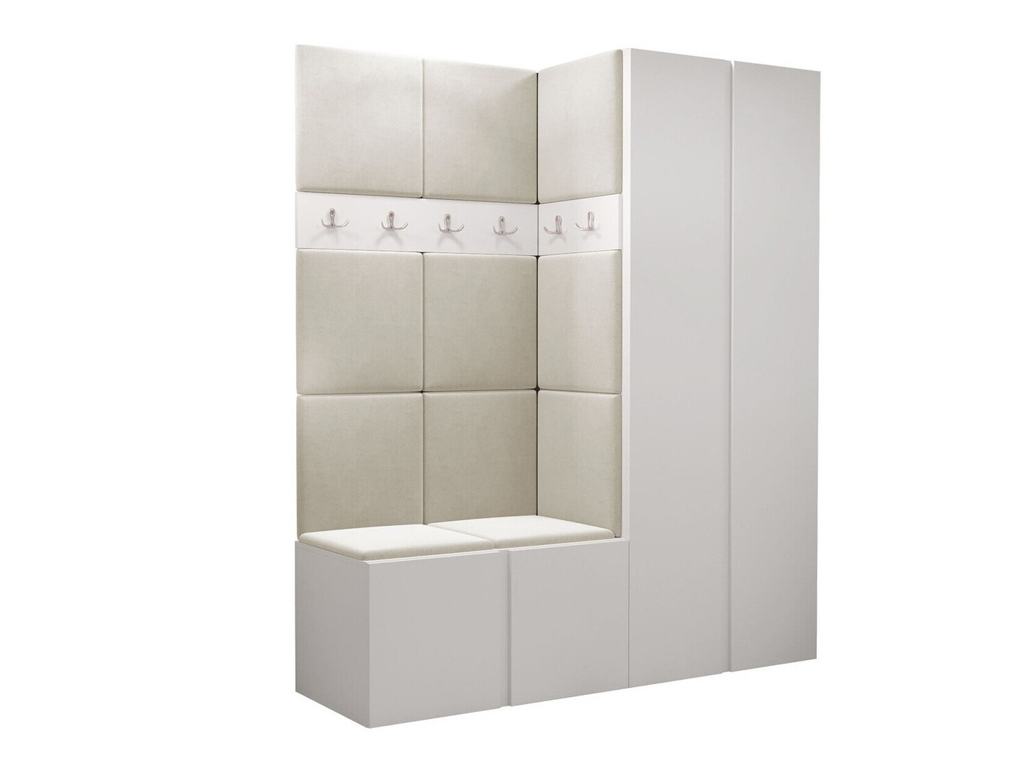 Set arredo da corridoio Pinis III (Bianco)